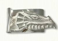 Sterling silver dragon money clip